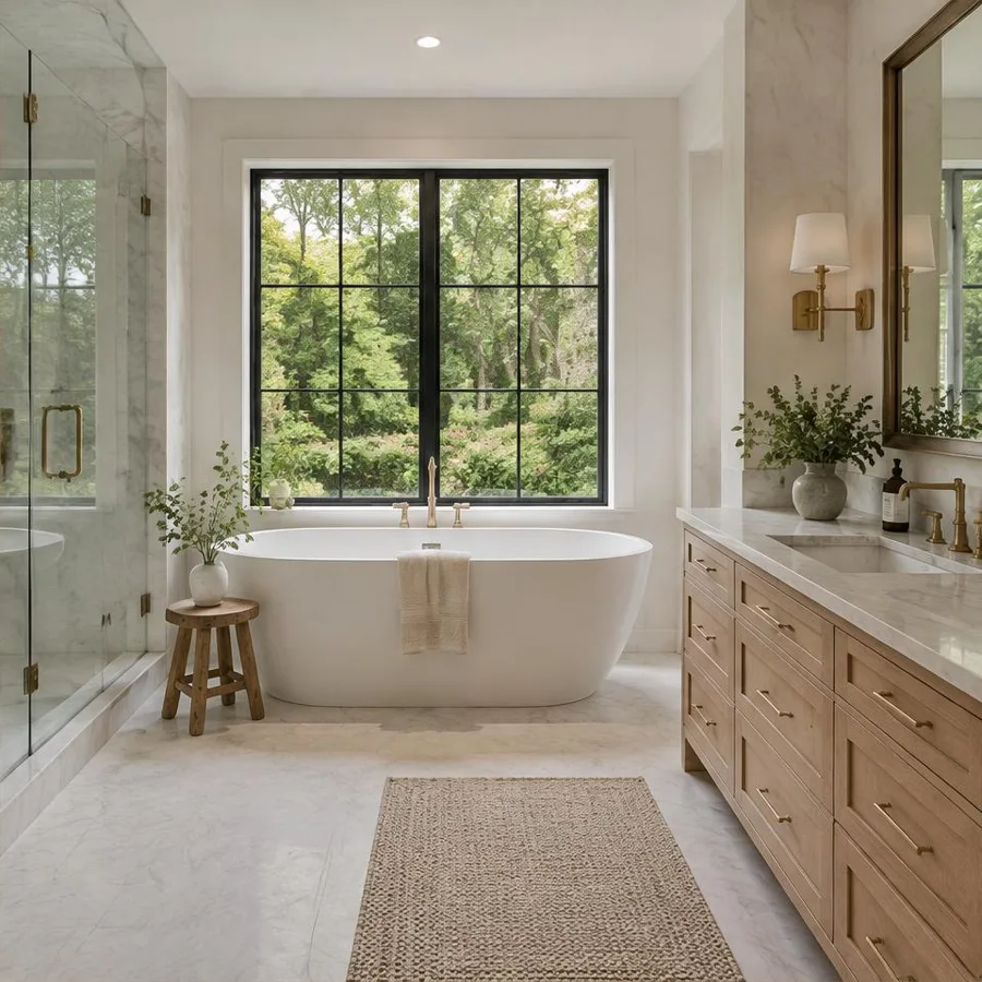 A SouthPark sanctuary, a concept bathroom remodel with natural materials