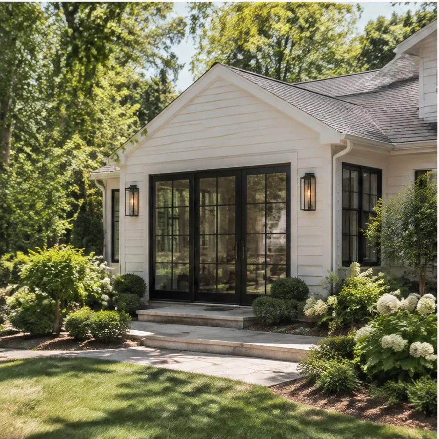 The garden room, a concept addition remodel with natural materials